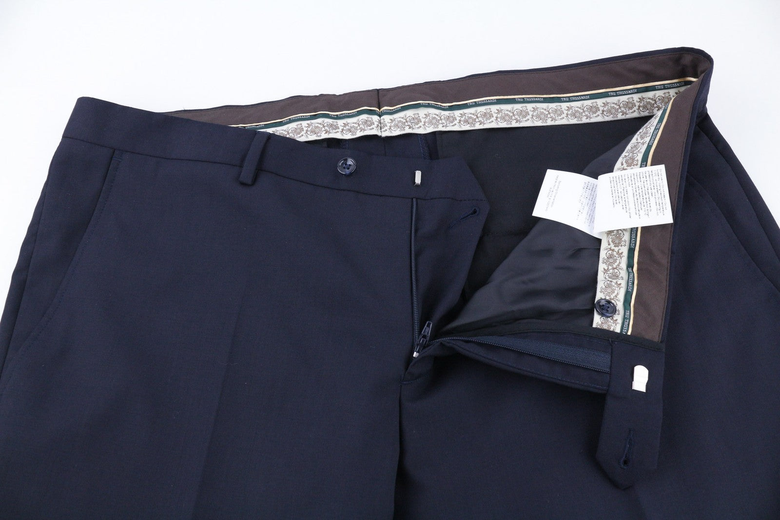 TRUSSARDI Men's Suit ~3XL Green Wool Single Breasted Double Vent Formal 2Pc