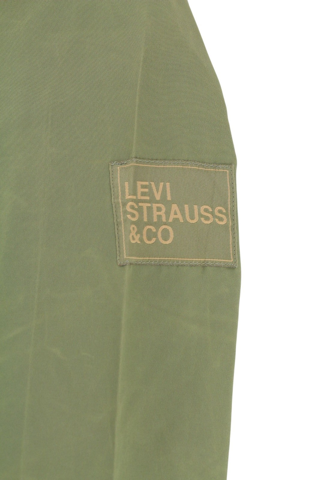 LEVI'S vyriška striukė M vidutinio ilgio, vandeniui atspari, gobtuvu, mėlyna, raišteliu surišama striukė 