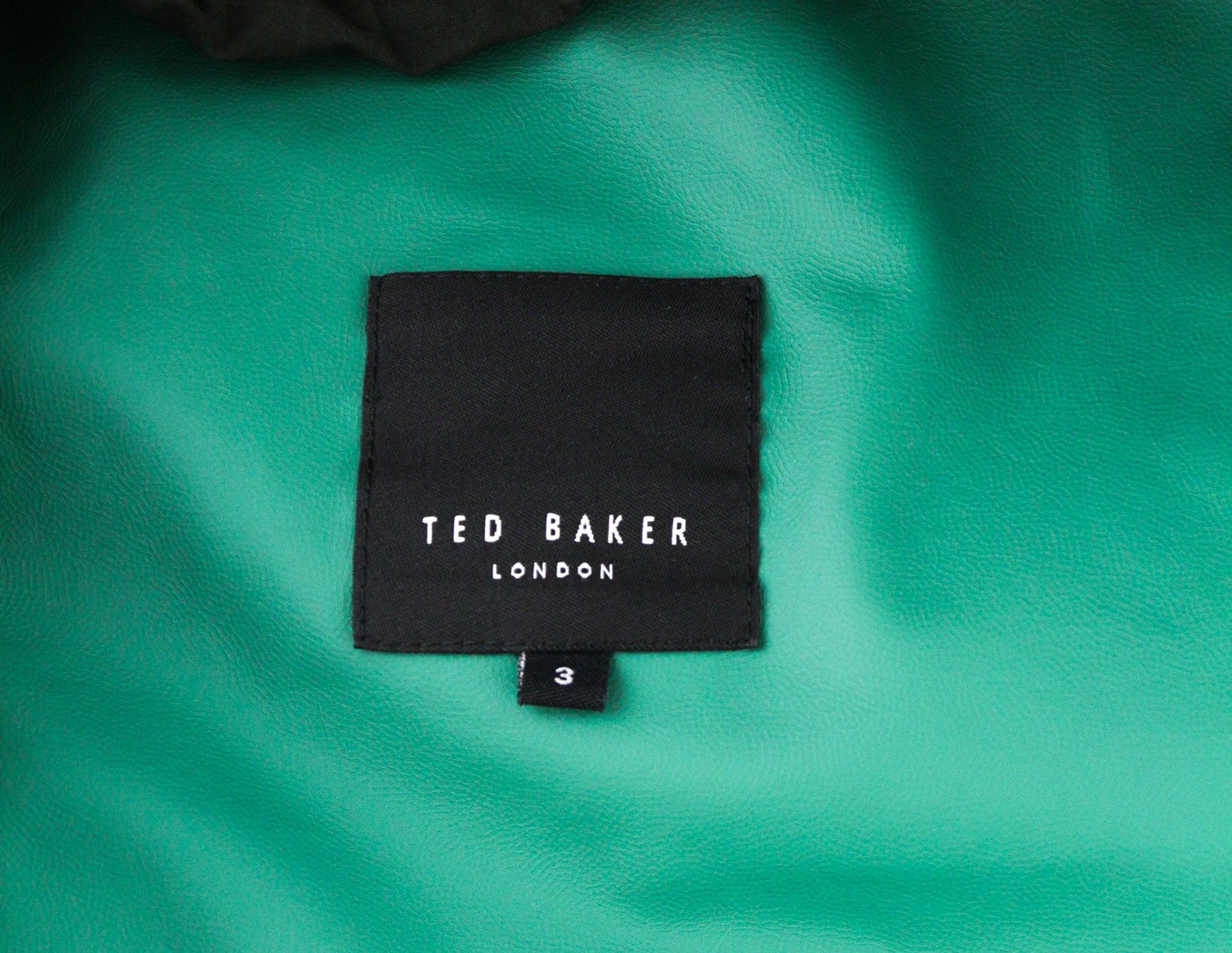 TED BAKER MMP Dafen vyriška striukė ~M žalia anorako striukė su raišteliu aukšta apykakle languota 