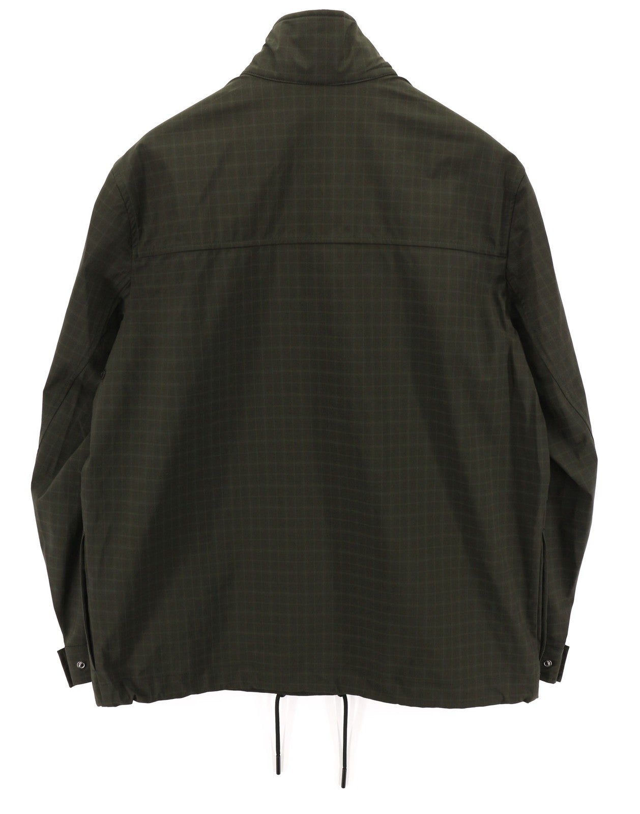 TED BAKER MMP Dafen vyriška striukė ~L juoda anorakas su raišteliu languota aukšta apykakle 