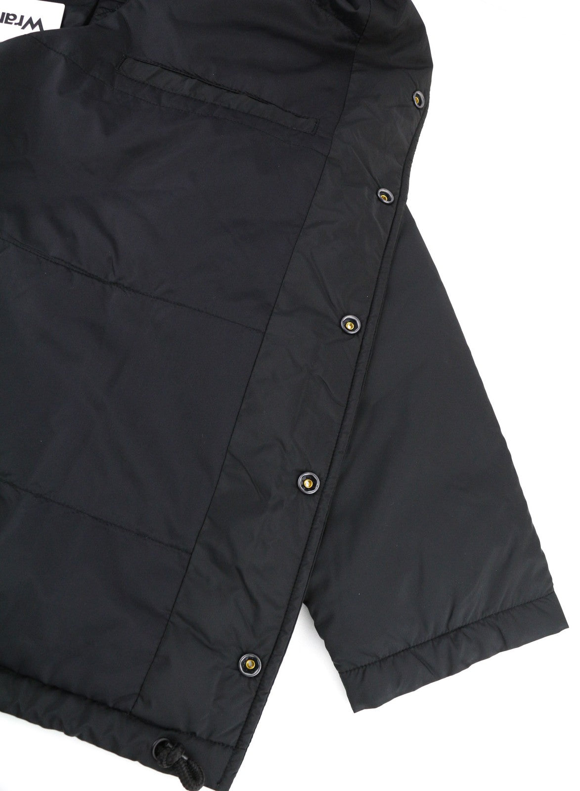 WRANGLER Stadium vyriška striukė L, juoda, izoliuota, su polo apykakle ir sagomis, pamušalu 