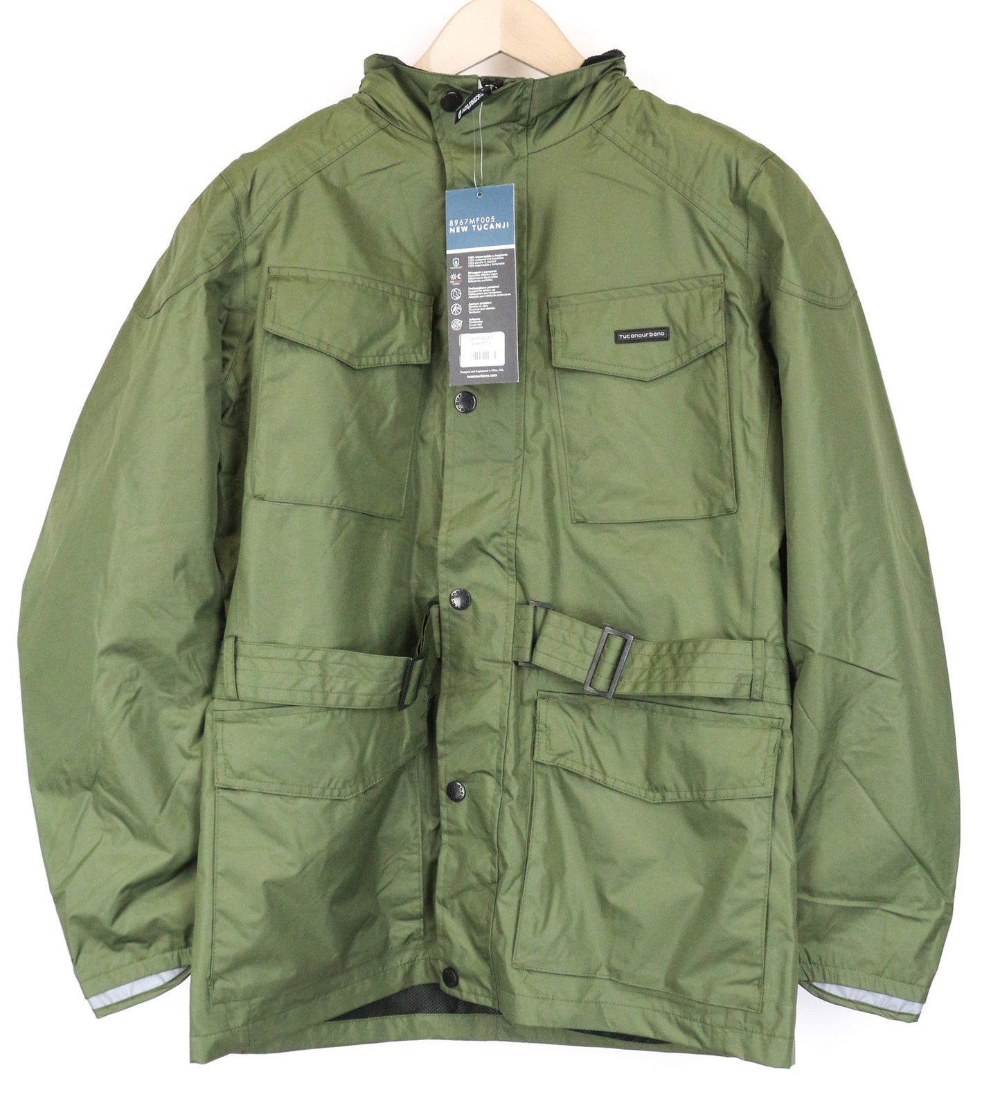 TUCANO URBANO New Tucanji L Men Jacket Green Waterproof Windbreaker Moto