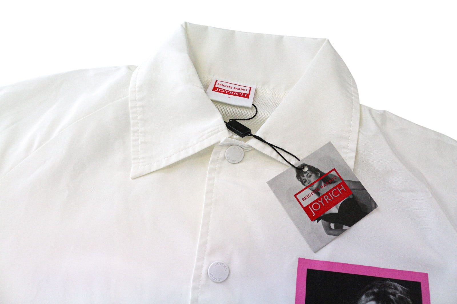 JOYRICH Brigitte Bardot S Men Jacket Unisex Snaps Long Sleeve Lightweight Logo