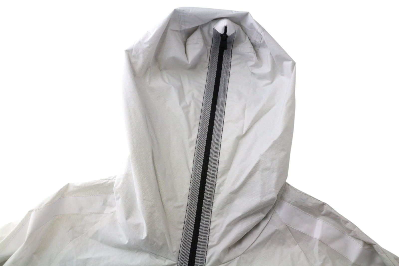 REPLAY L Men Jacket Light Grey Lightweight Reflective Hooded Zipped