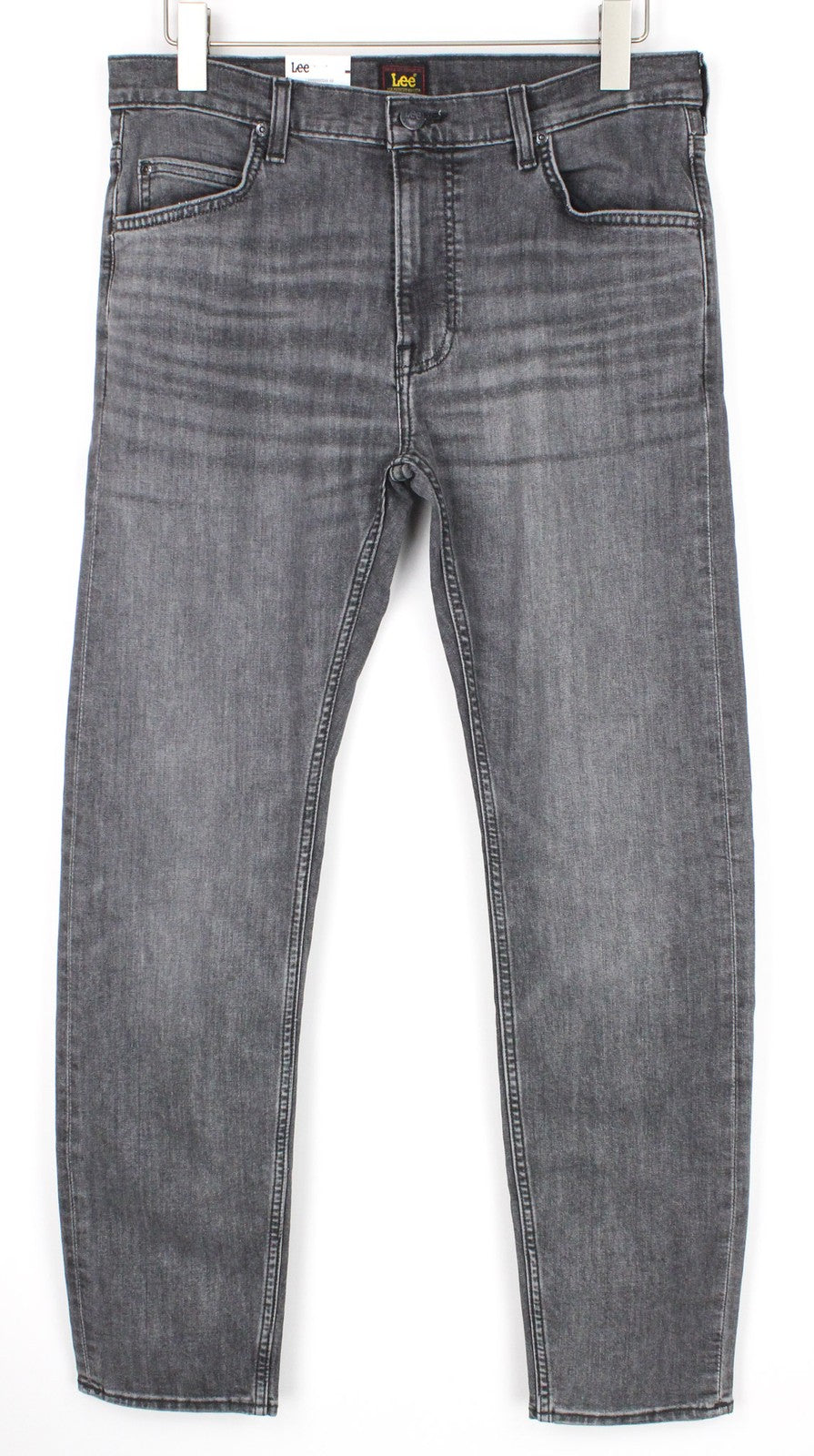LEE Rider Men's W38/L32 Grey Stretch Jeans Slim Fit Faded Finish