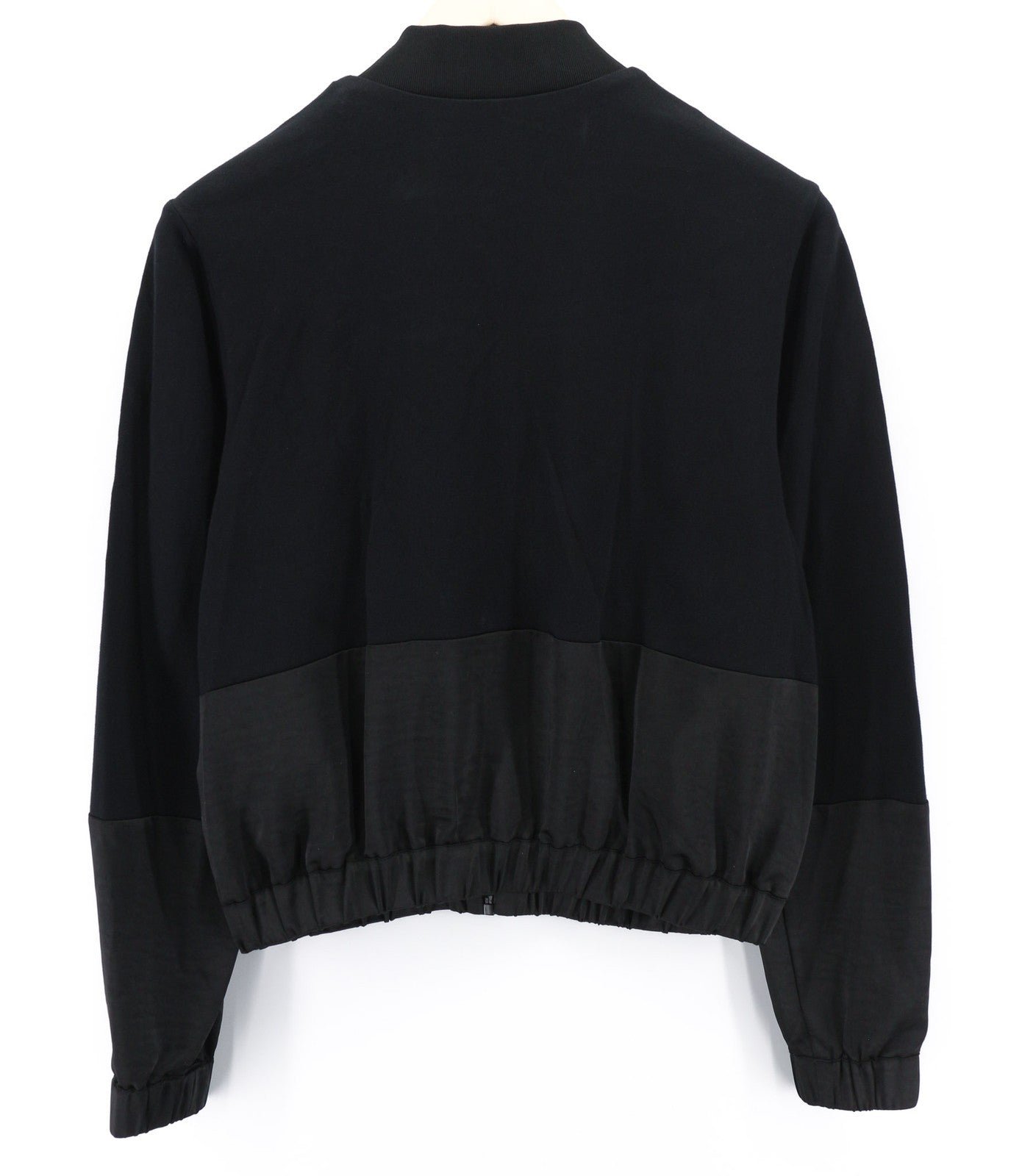 JOHN RICHMOND Women's Sweatshirt S Black Zipped Bomber Logo Pullover Casual