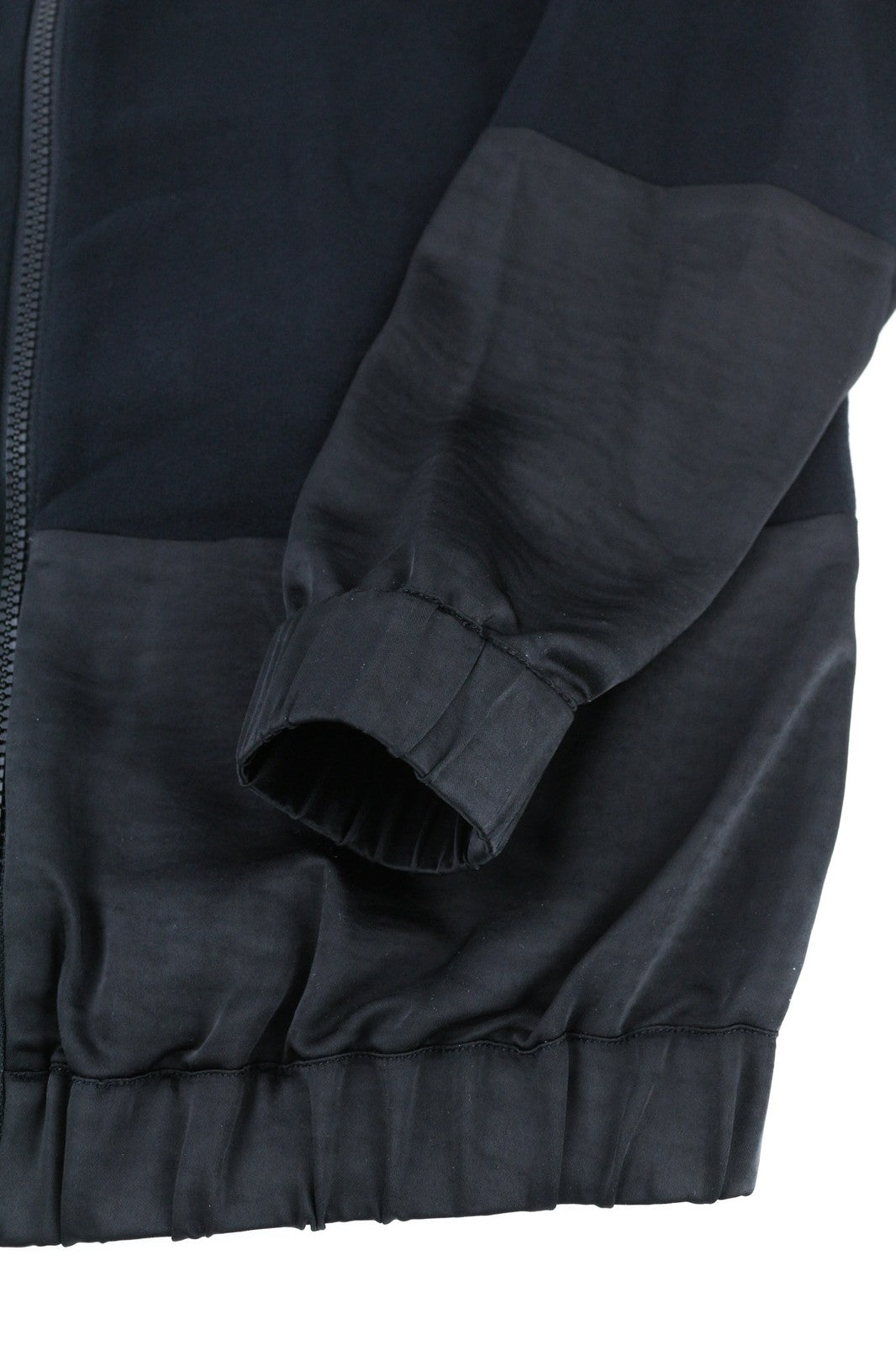 JOHN RICHMOND Women's Sweatshirt S Black Zipped Bomber Logo Pullover Casual