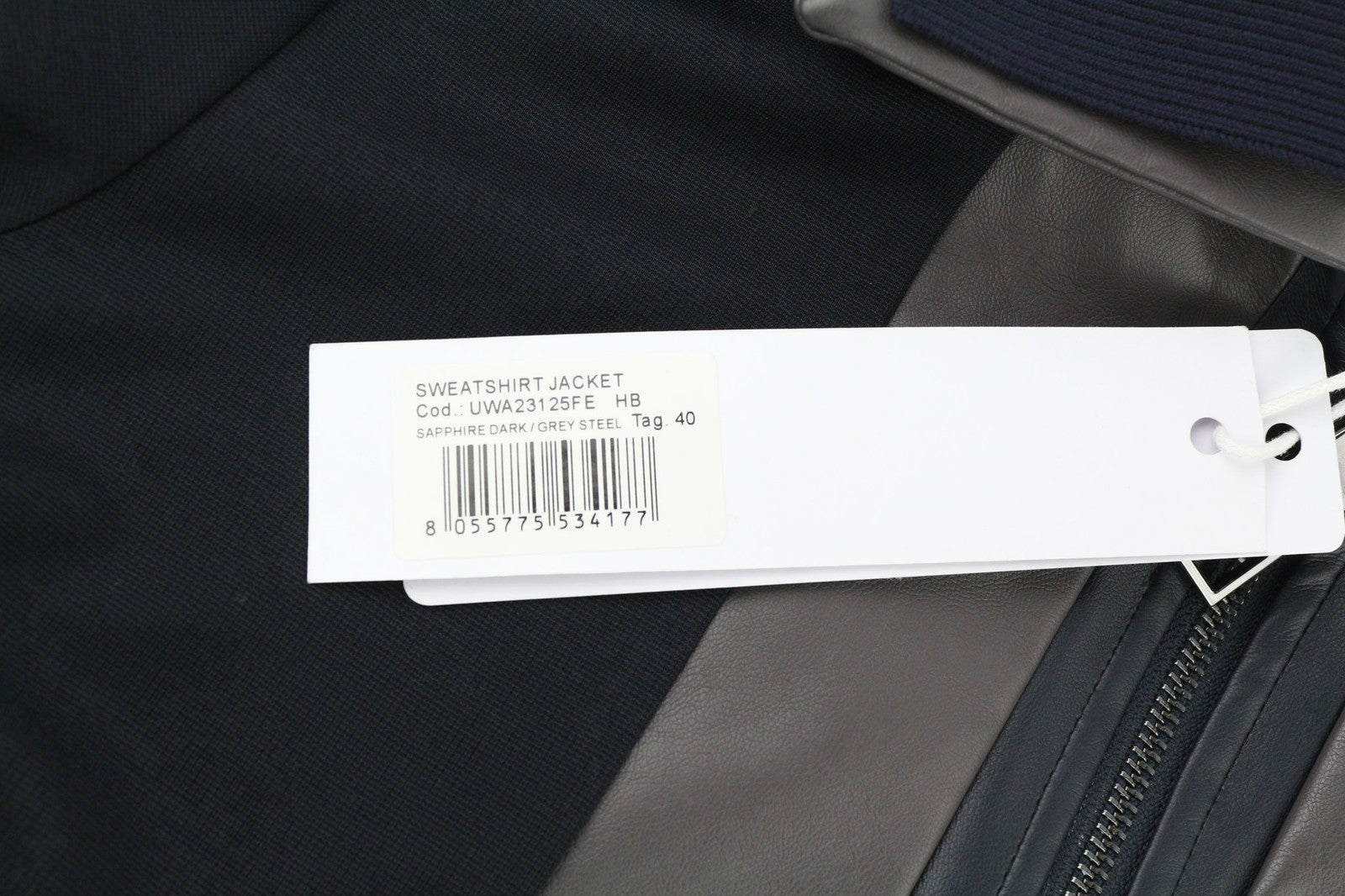 JOHN RICHMOND Women's Sweatshirt S Black Double Collar Thin Logo Topwear