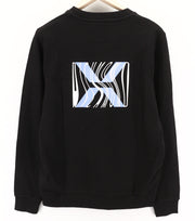 RICHMOND Men's Sweatshirt S Black Crew Pullover Casual Logo Everyday Wear