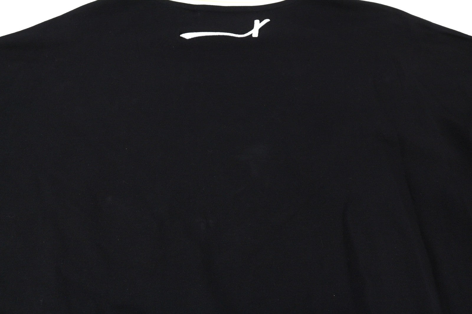 JOHN RICHMOND Women's Sweatshirt S Cropped Stripe Black Logo Drawstring Hem