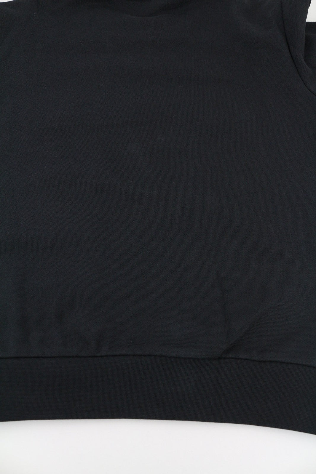 RICHMOND Women's Sweatshirt S Black Logo Patch Crew Pullover Cotton Top