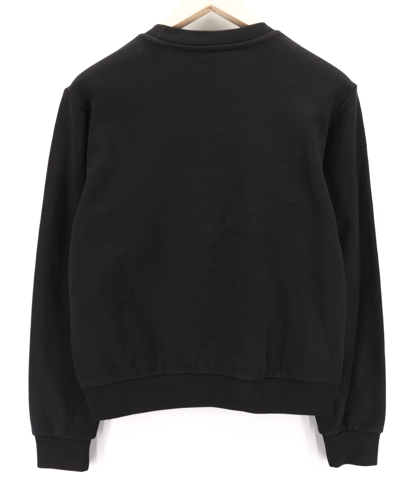 RICHMOND Women's Sweatshirt S Black Logo Patch Crew Pullover Cotton Top