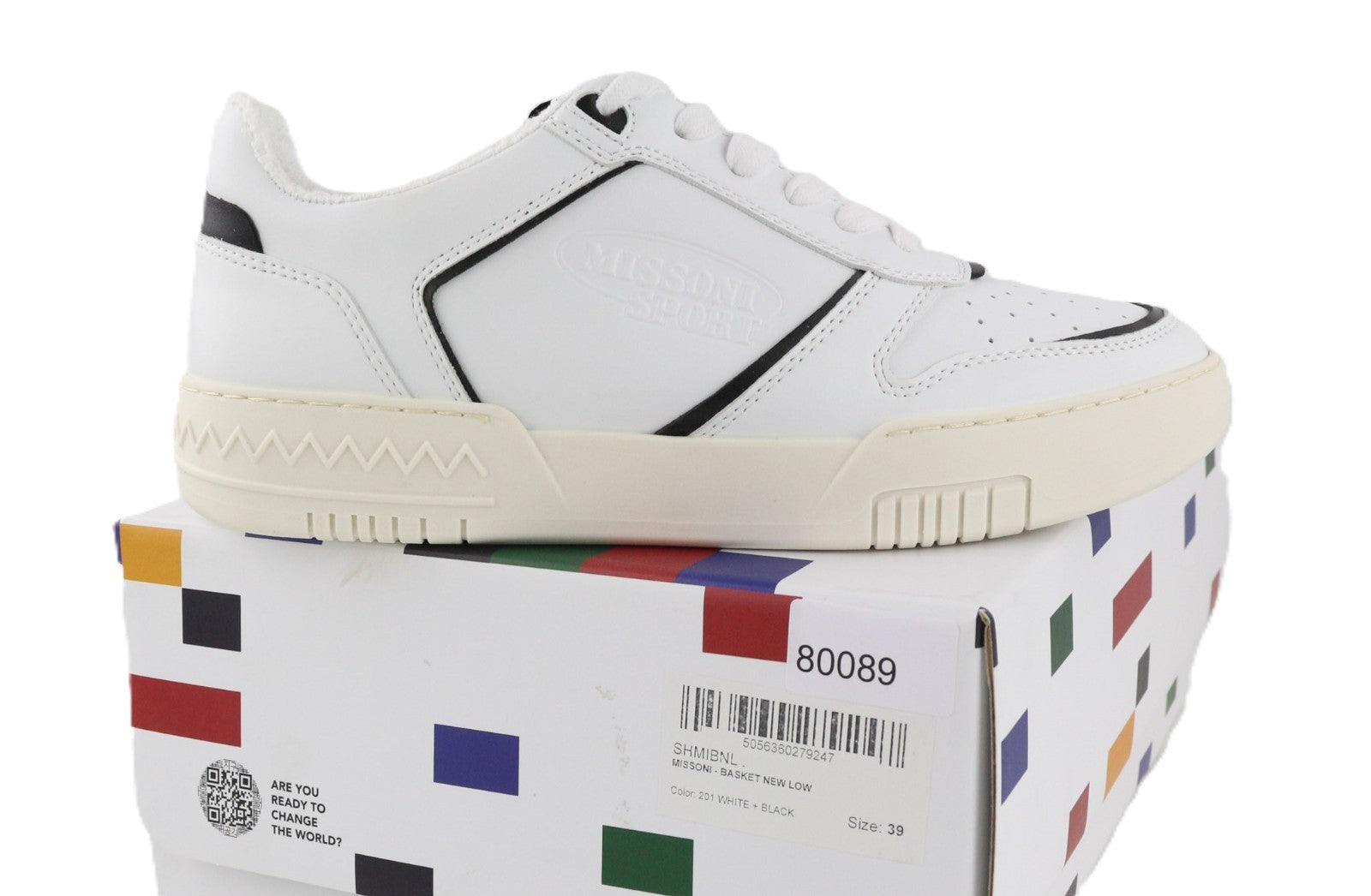 ACBC X MISSONI SHMIBNL Unisex sportbačiai su žema pamušalu, juodi, 39 dydžio, su detalėmis 