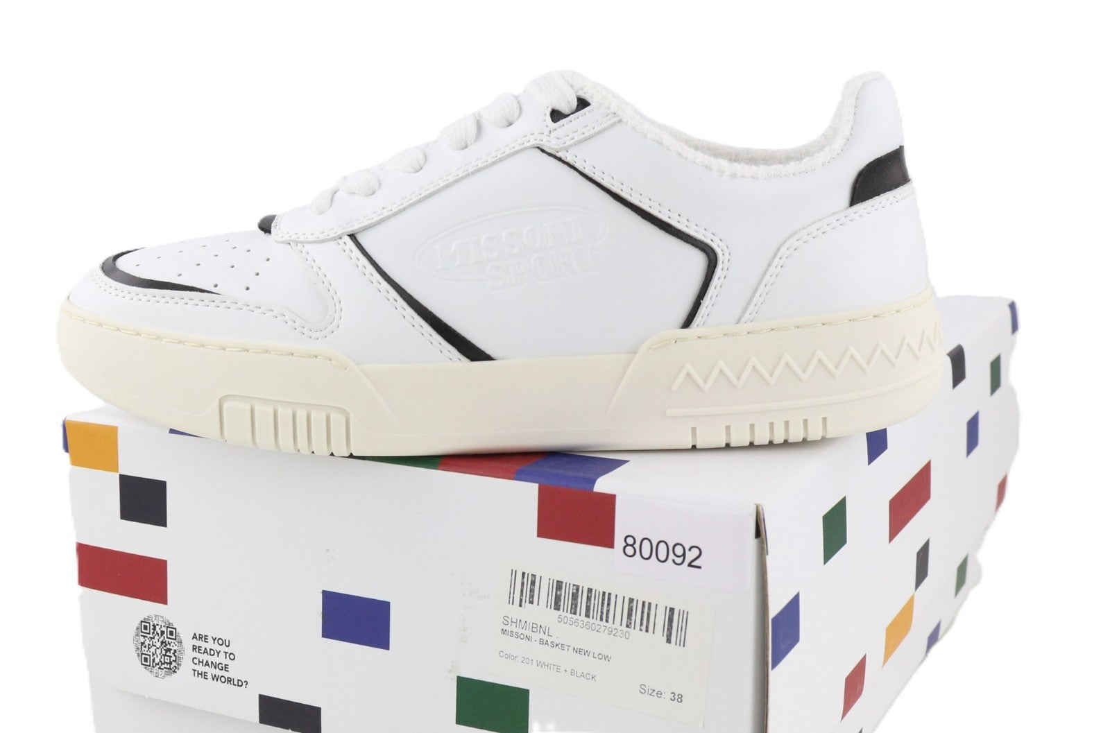 ACBC X MISSONI SHMIBNL Unisex sportbačiai su žemu pamušalu, juodi, 38 dydžio 