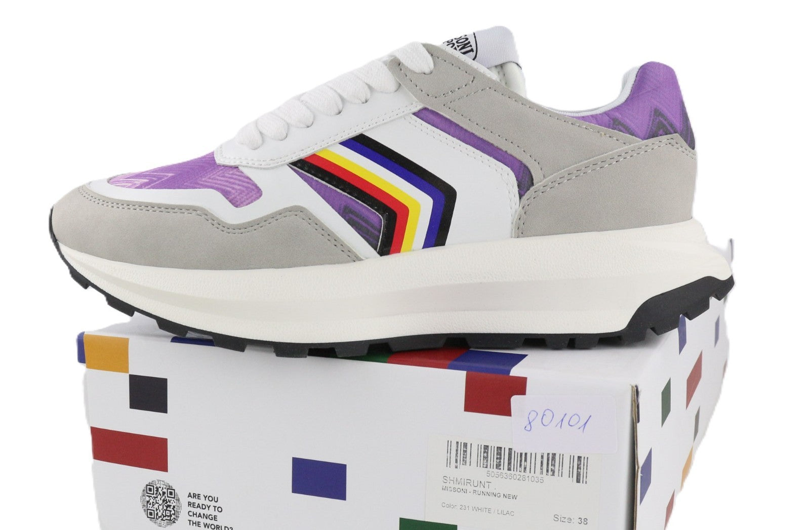 ACBC X MISSONI SHMIRUNT bėgimo unisex sportbačiai, EU38, daugiaspalviai, žemakulniai sportbačiai 