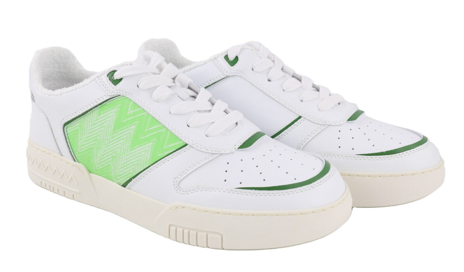 ACBC X MISSONI SHMIBNL Unisex sportbačiai su žaliomis detalėmis, žemakulniai sportiniai 