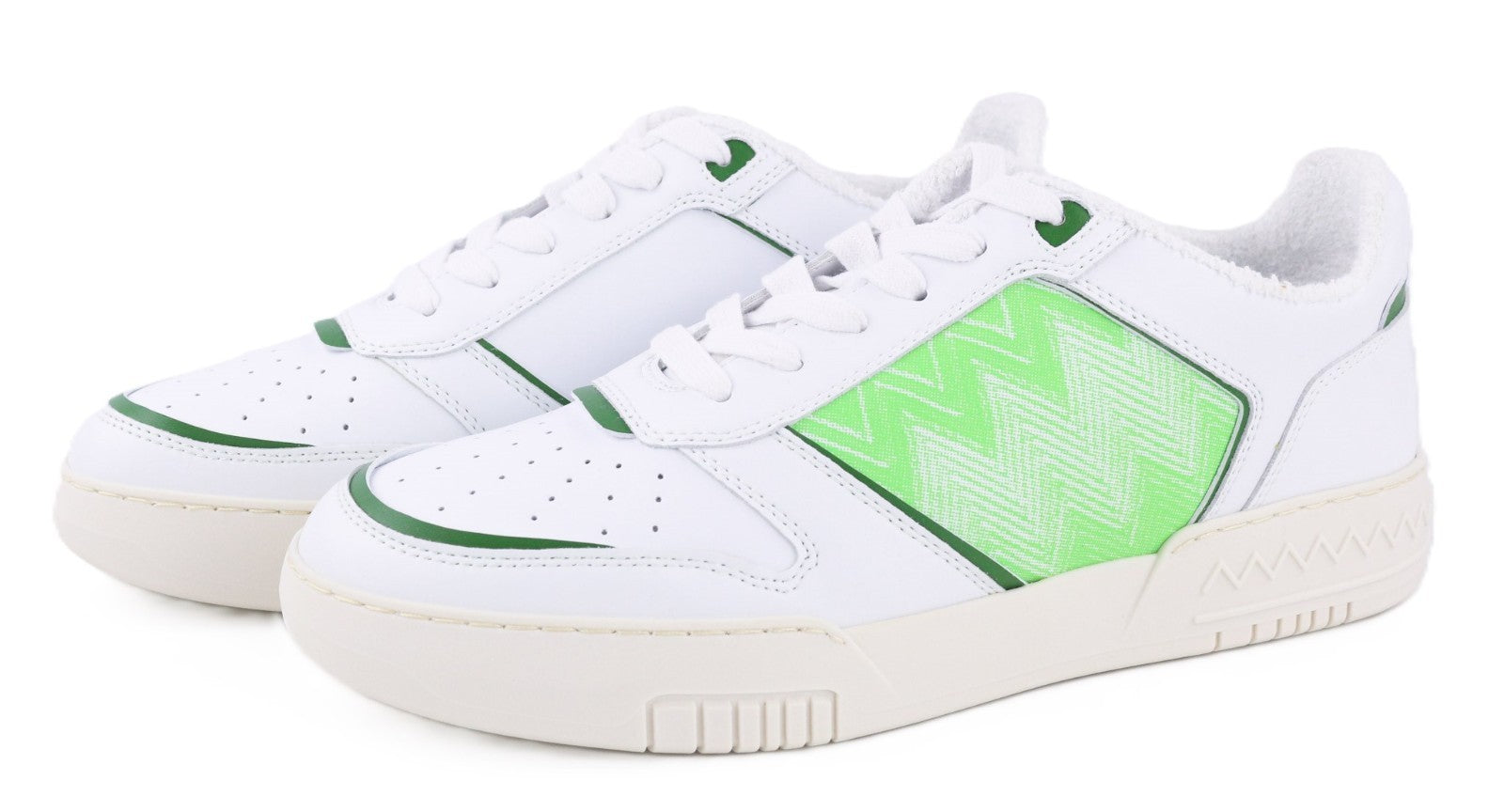 ACBC X MISSONI SHMIBNL Unisex sportbačiai su žaliomis detalėmis, žemakulniai sportiniai 