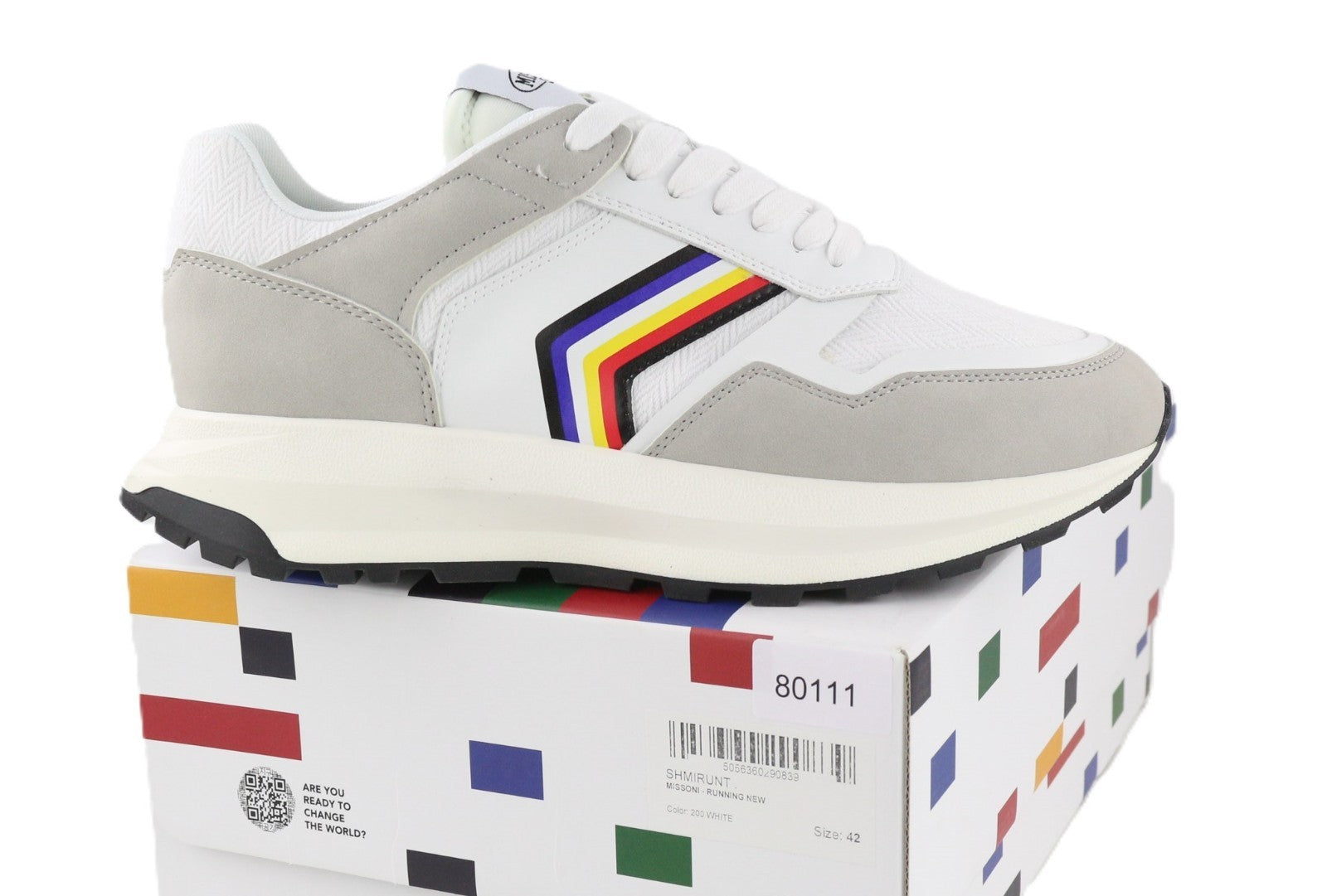 ACBC X MISSONI SHMIRUNT bėgimo unisex sportbačiai EU42 Zig Zag sportinis sportbatis 