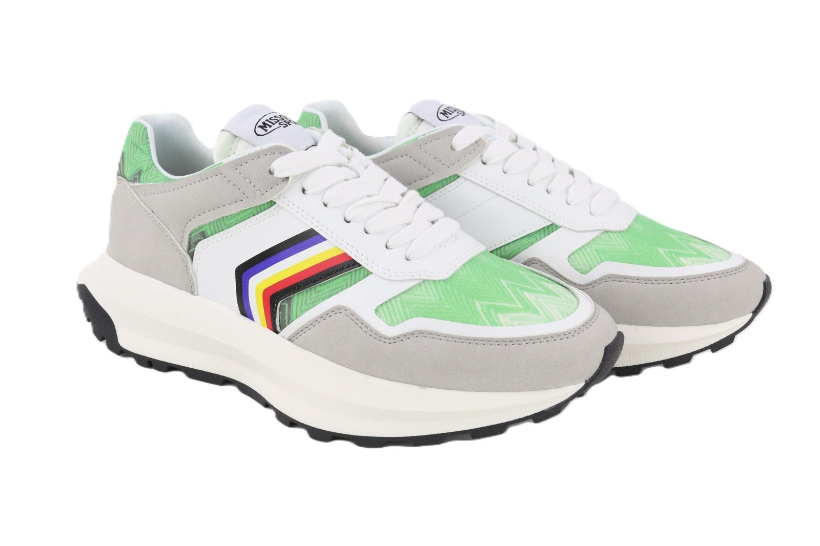 ACBC X MISSONI SHMIRUNT Running Unisex Sneakers EU38 Green Detail Sport Low