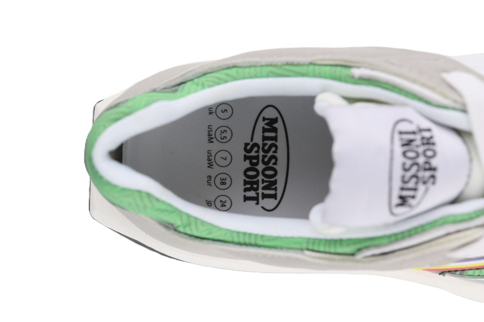 ACBC X MISSONI SHMIRUNT Running Unisex Sneakers EU38 Green Detail Sport Low