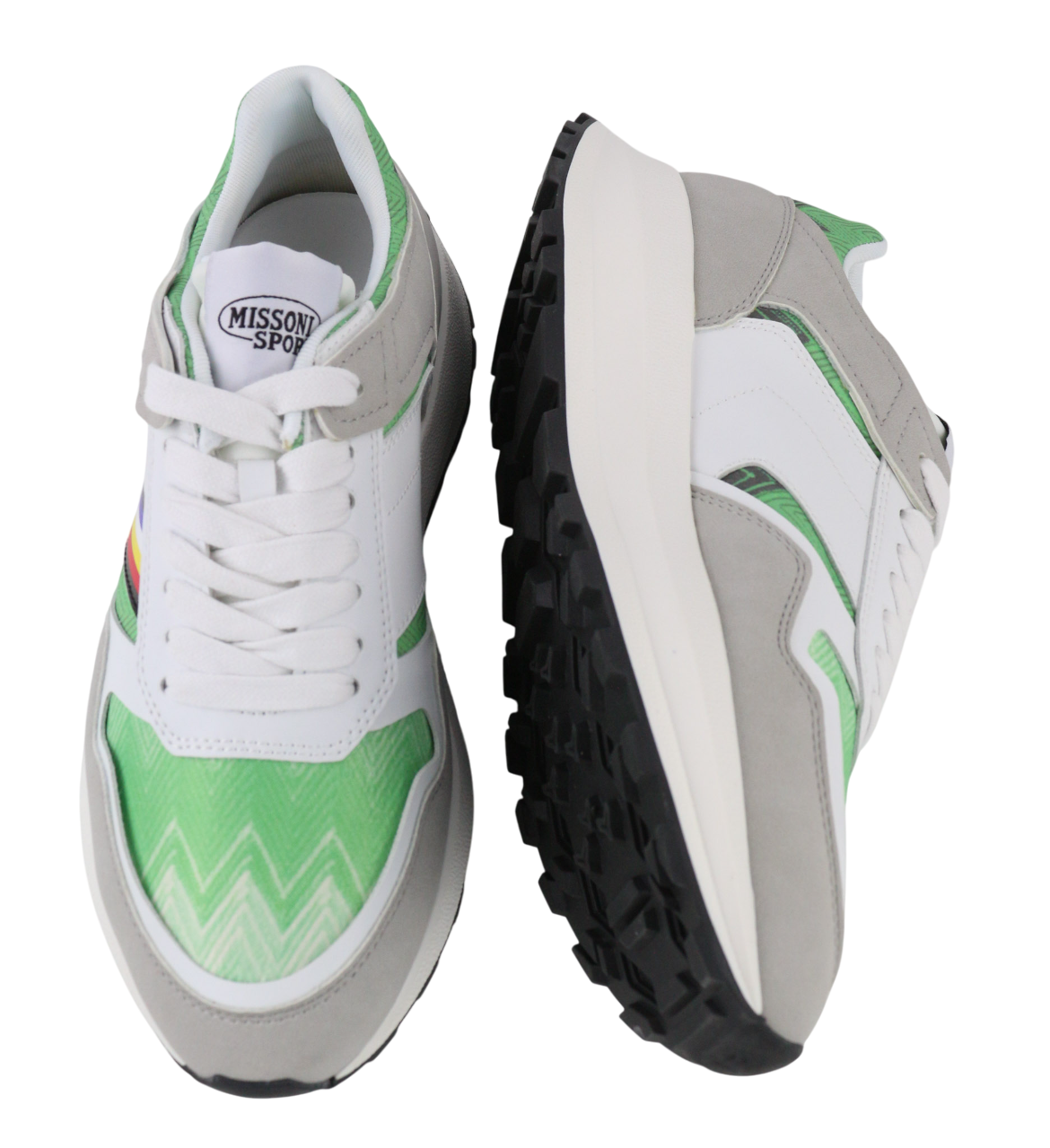 ACBC X MISSONI SHMIRUNT bėgimo unisex sportbačiai EU38 zigzago nėrinių sportinis raštas 