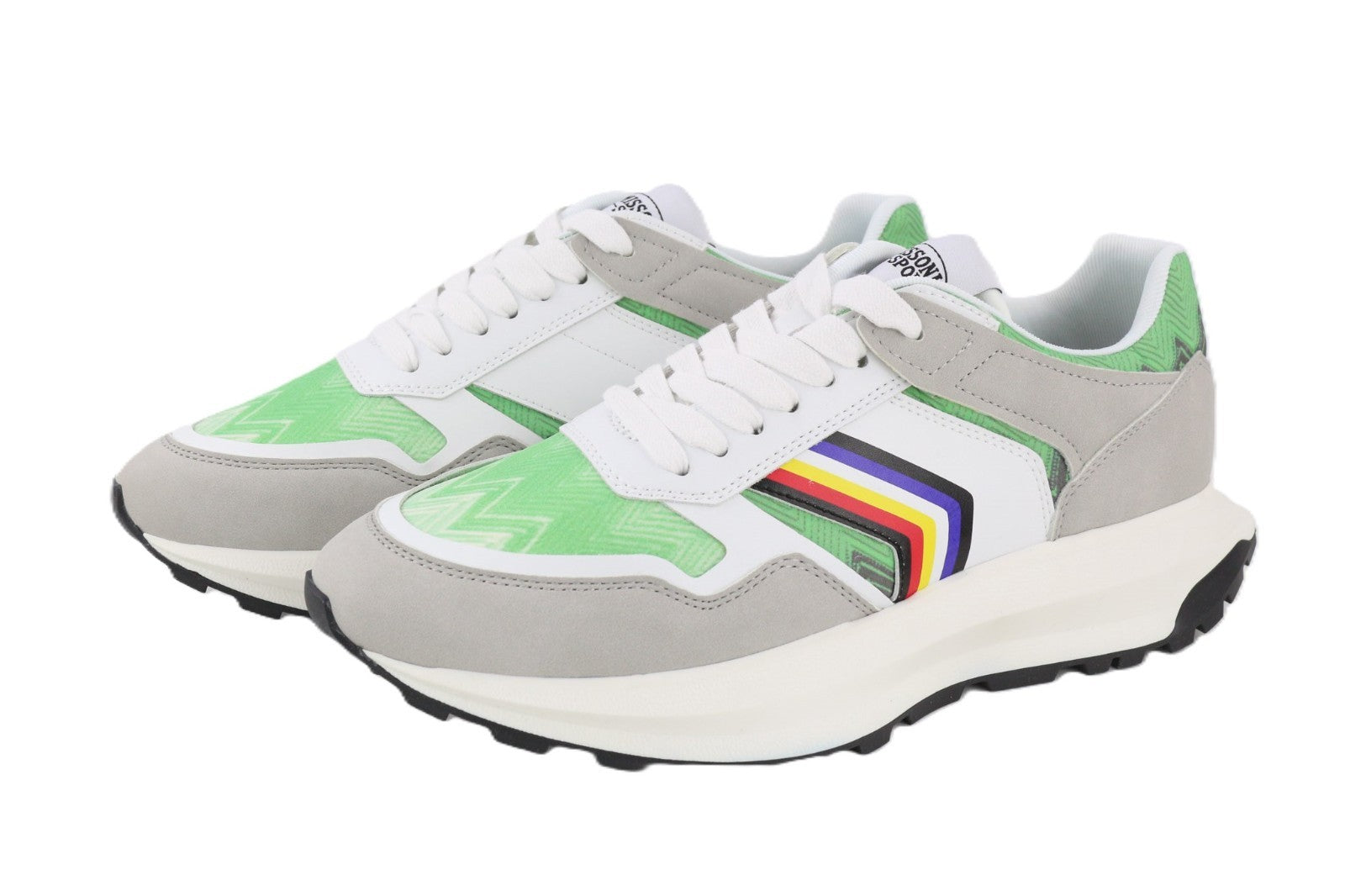 ACBC X MISSONI SHMIRUNT bėgimo unisex sportbačiai su žaliomis detalėmis, 40 € 