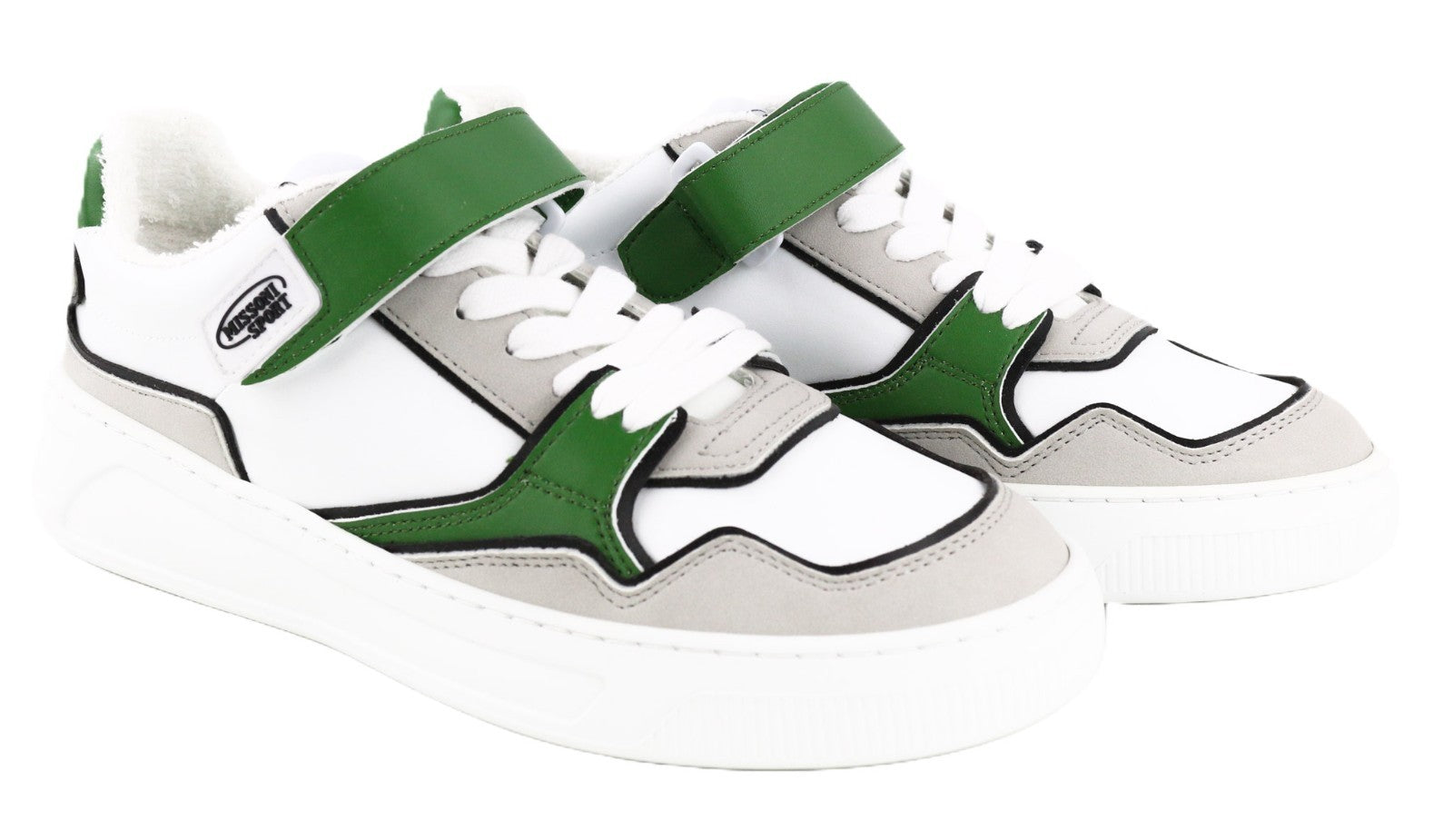 ACBC X MISSONI SHMISTEN teniso unisex sportbačiai EU41 su dirželiu, balti dizainerio 