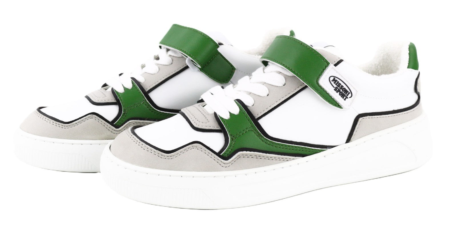 ACBC X MISSONI SHMISTEN teniso unisex sportbačiai EU41 su dirželiu, balti dizainerio 