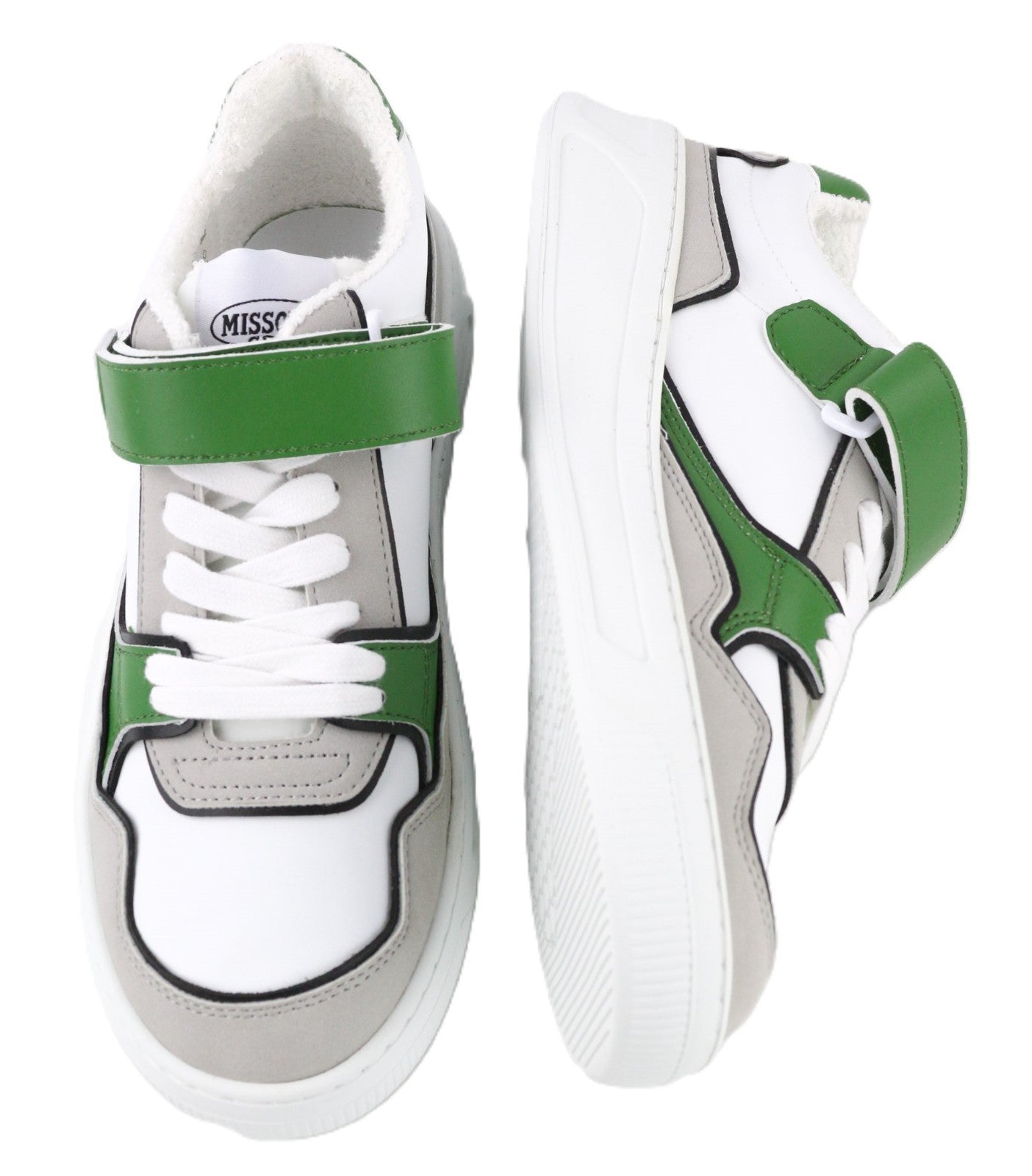 ACBC X MISSONI SHMISTEN teniso unisex sportbačiai EU41 su dirželiu, balti dizainerio 