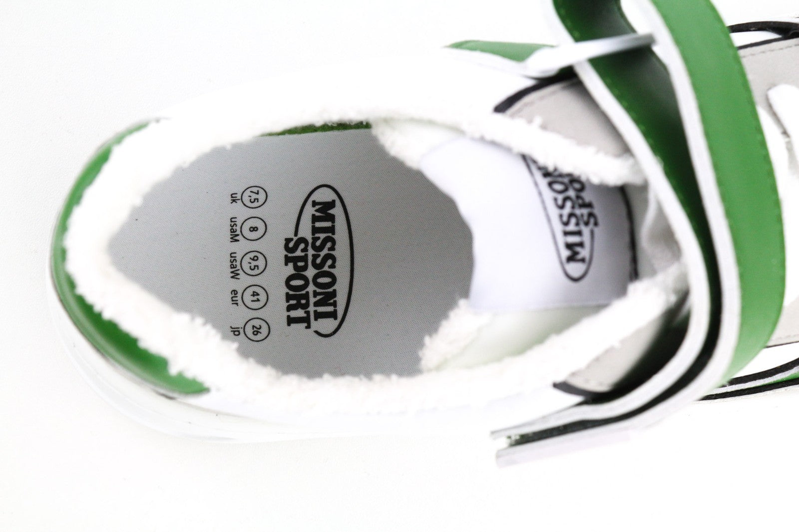 ACBC X MISSONI SHMISTEN teniso unisex sportbačiai EU41 su dirželiu, balti dizainerio 