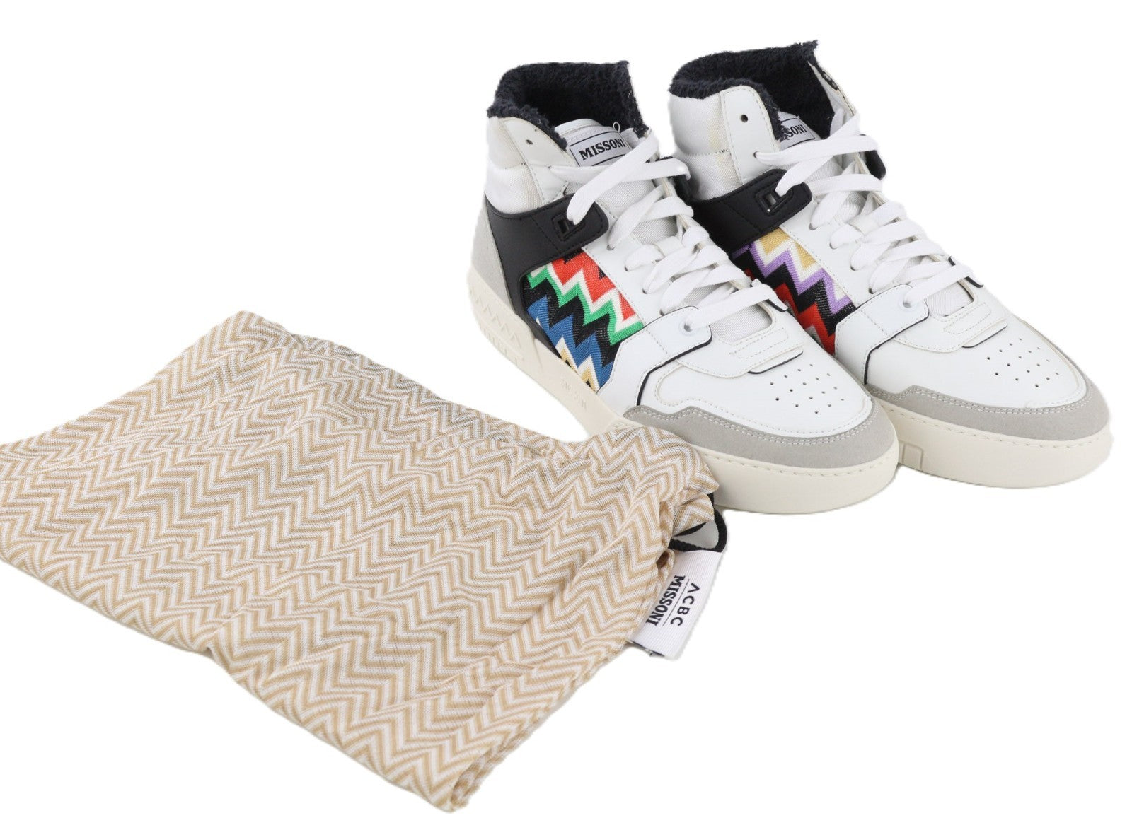 ACBC X MISSONI SHMISBH Unisex sportbačiai su aukštais dydžiais, EU41, su raštuotais raišteliais 