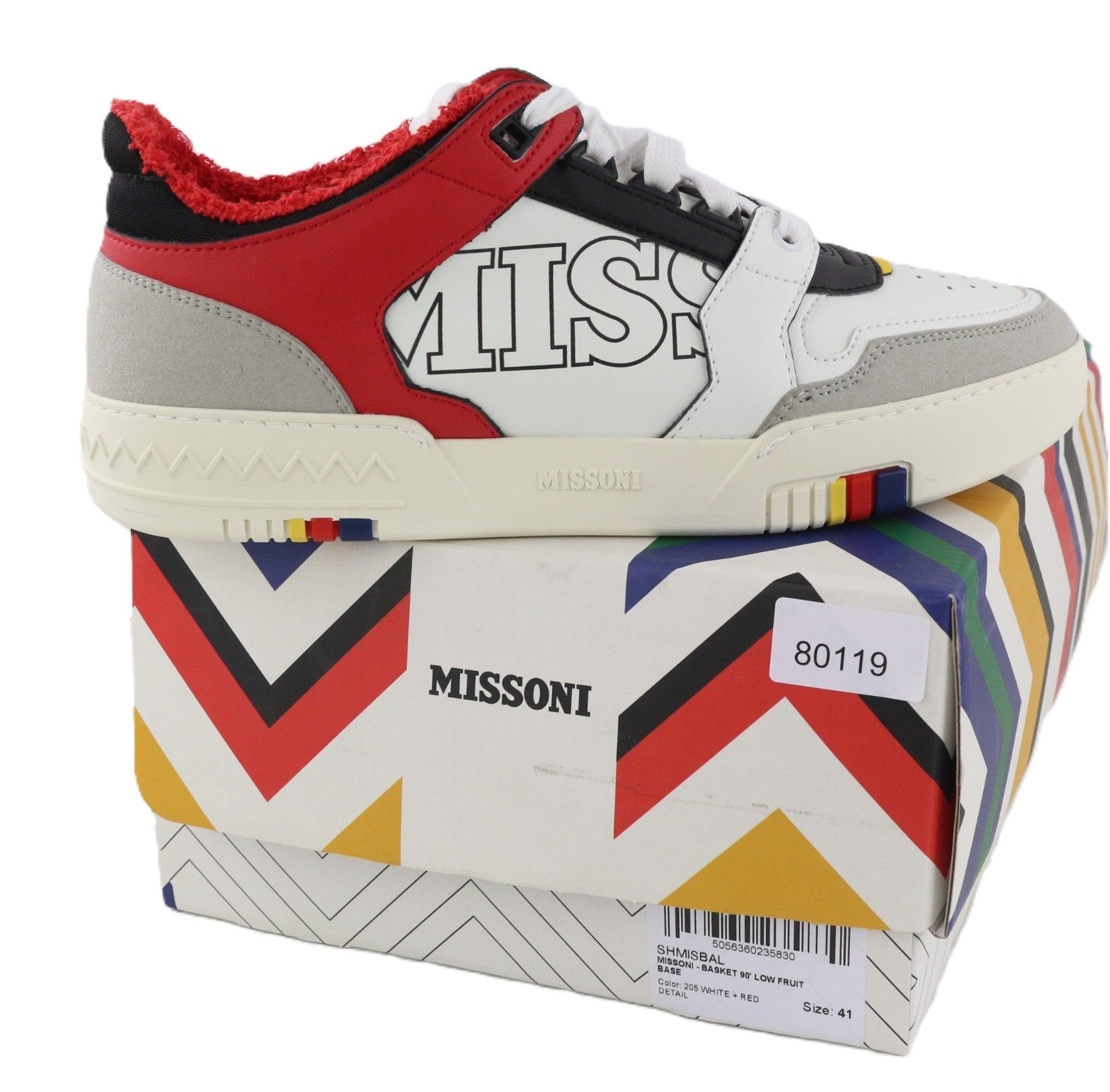ACBC X MISSONI SHMISBAL „Basket 90'“ unisex sportbačiai, EU41, su raišteliais, įvairių spalvų 