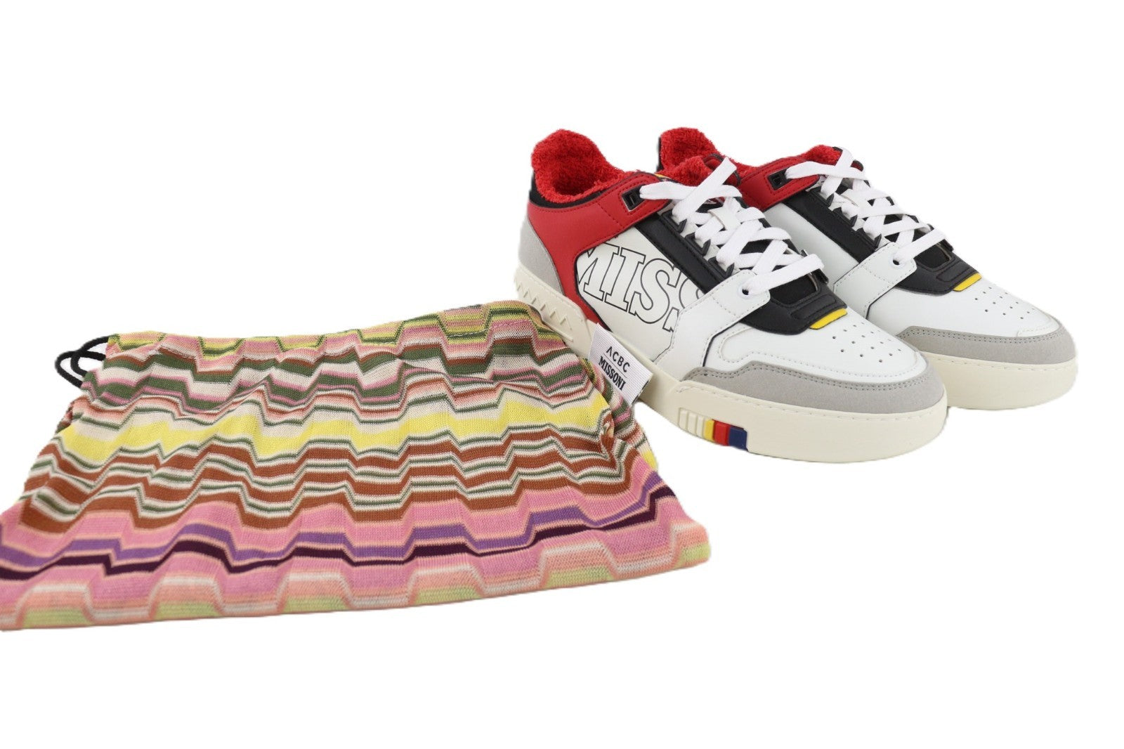 ACBC X MISSONI SHMISBAL „Basket 90'“ unisex sportbačiai, EU41, su raišteliais, įvairių spalvų 