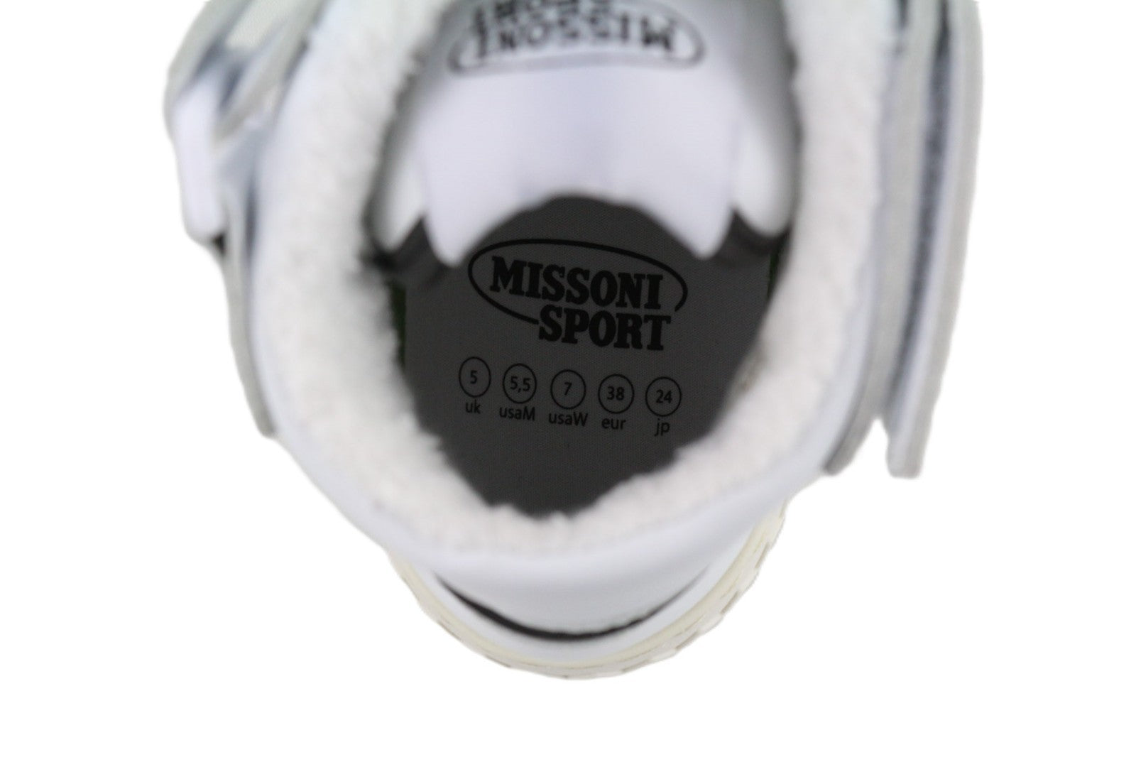 ACBC X MISSONI SHMIBNH unisex sportbačiai su aukštais krepšeliais, EU38, guminiu padu, modernaus stiliaus 