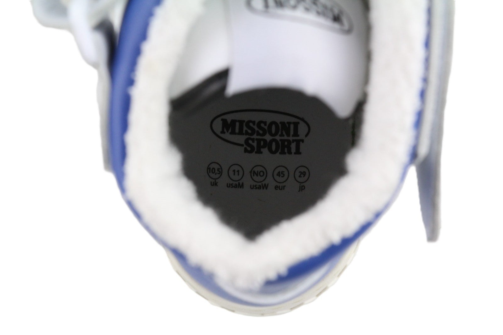 ACBC X MISSONI SHMIBNH unisex sportbačiai su aukštais krepšeliais, EU45, dviejų spalvų, apvali nosis 