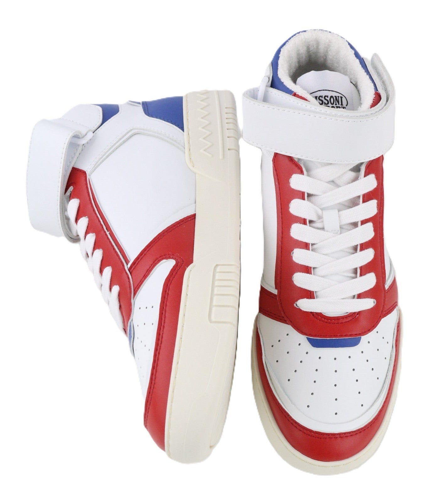 ACBC X MISSONI SHMIBNH unisex sportbačiai su aukštais krepšeliais, 38 dydžio, su paminkštintu pamušalu ir lietimui jautriu dirželiu. 