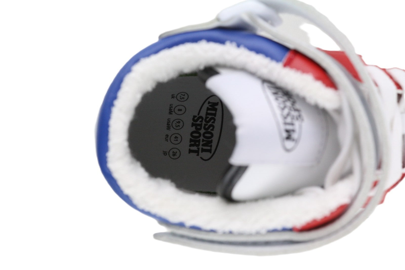 ACBC X MISSONI SHMIBNH unisex sportbačiai su aukštais krepšeliais, EU41, pamušalu, lipdukais 