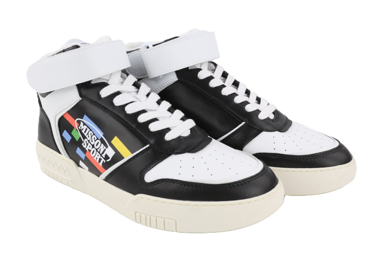 ACBC X MISSONI SHMIBNH unisex sportbačiai su aukštais krepšeliais ir užsegimu logotipu EU41 