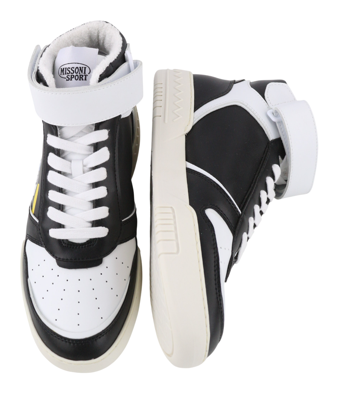 ACBC X MISSONI SHMIBNH unisex sportbačiai su aukštais krepšeliais ir užsegimu logotipu EU41 