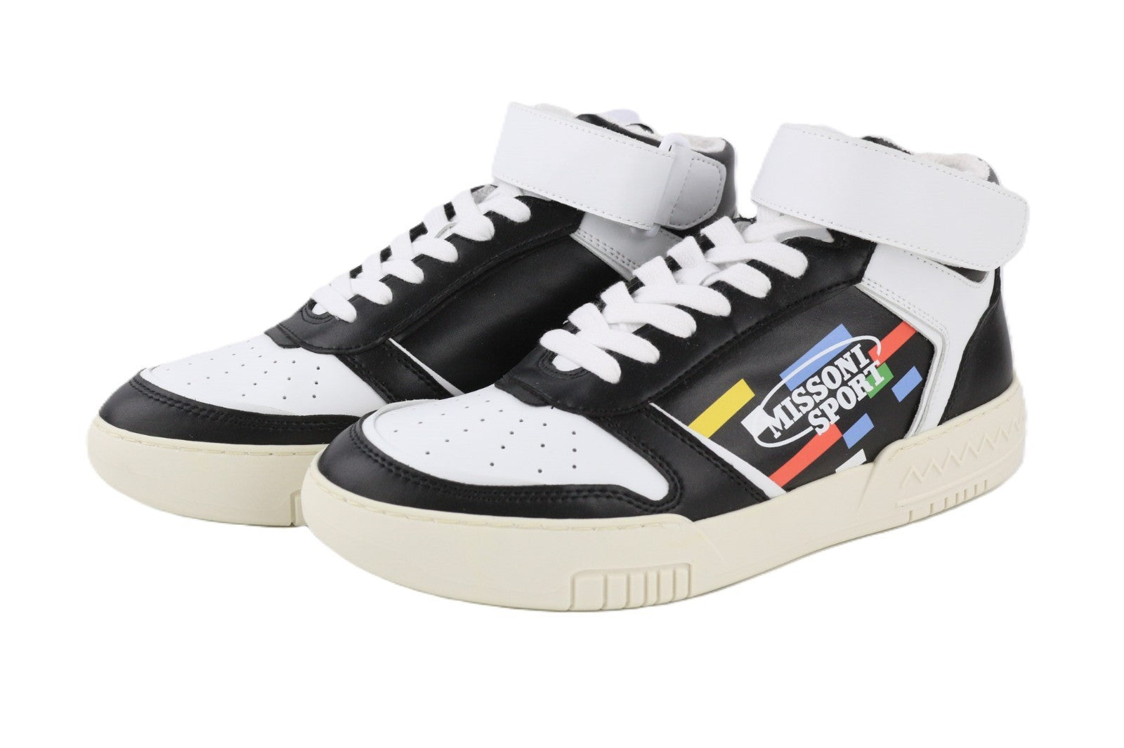 ACBC X MISSONI SHMIBNH unisex sportbačiai su aukštais krepšeliais, EU45, su pamušalu ir dviejų spalvų 