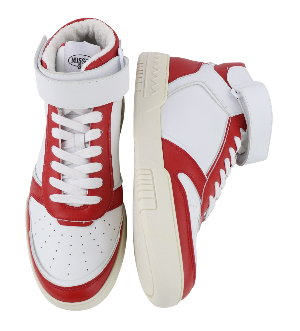 ACBC X MISSONI SHMIBNH unisex sportbačiai su aukštais krepšeliais, EU42, su logotipu ir audinio vidumi. 