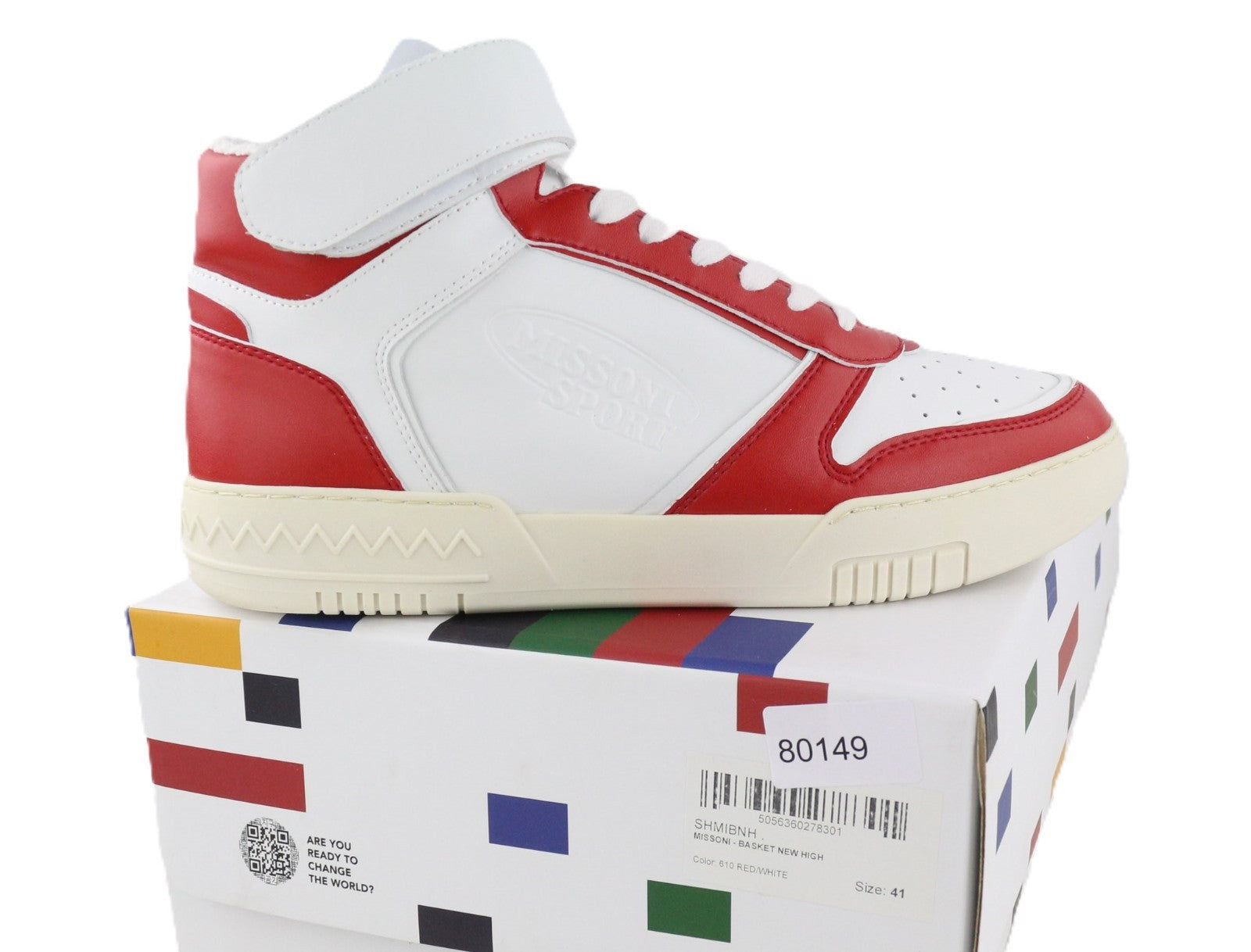 ACBC X MISSONI SHMIBNH unisex sportbačiai su aukštais krepšeliais, dengti audiniu iš logotipo, EU41 