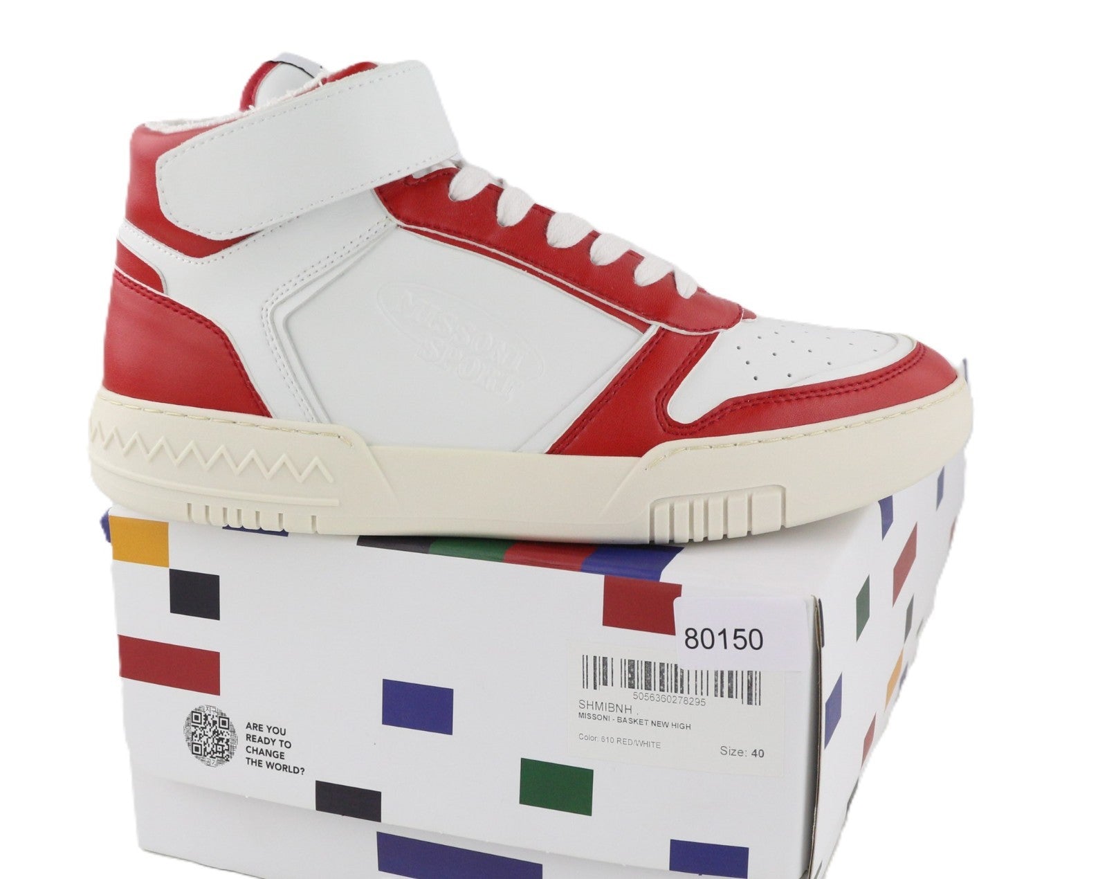 ACBC X MISSONI SHMIBNH unisex sportbačiai su aukštais krepšeliais, EU40, plokščias audinio vidpadis 