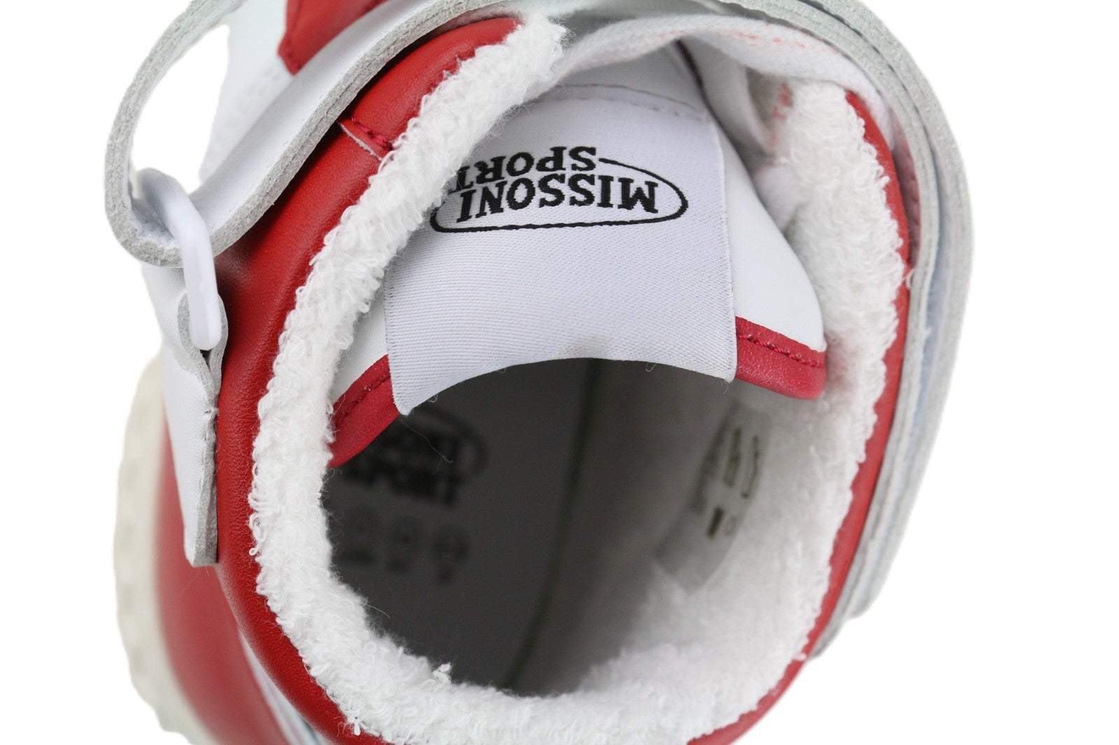 ACBC X MISSONI SHMIBNH Unisex sportbačiai su aukštais krepšeliais, 43 dydžio, balti, apvaliu priekiu. 