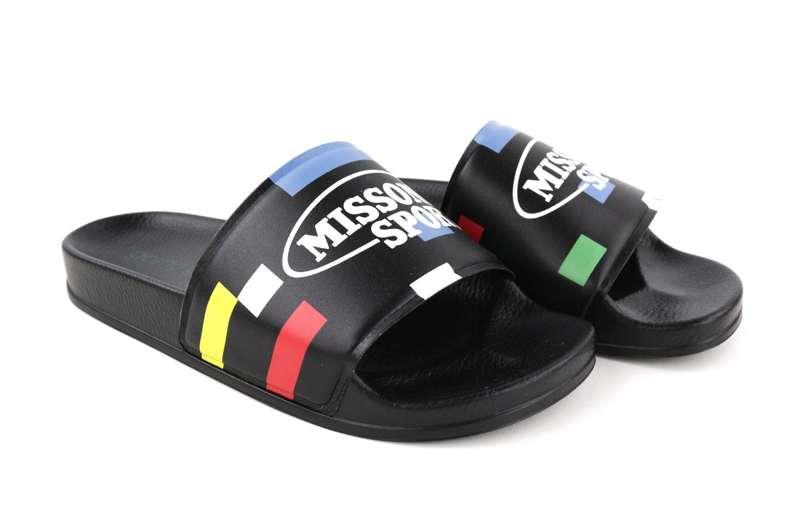 ACBC X MISSONI SHMISPSP „Pixel Pool Slide“ unisex basutės su raišteliais ir raštuotu padu, 39 dydis 