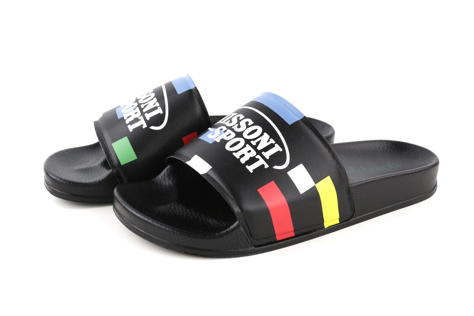 ACBC X MISSONI SHMISPSP „Pixel Pool Slide“ unisex basutės su raišteliais ir raštuotu padu, 39 dydis 