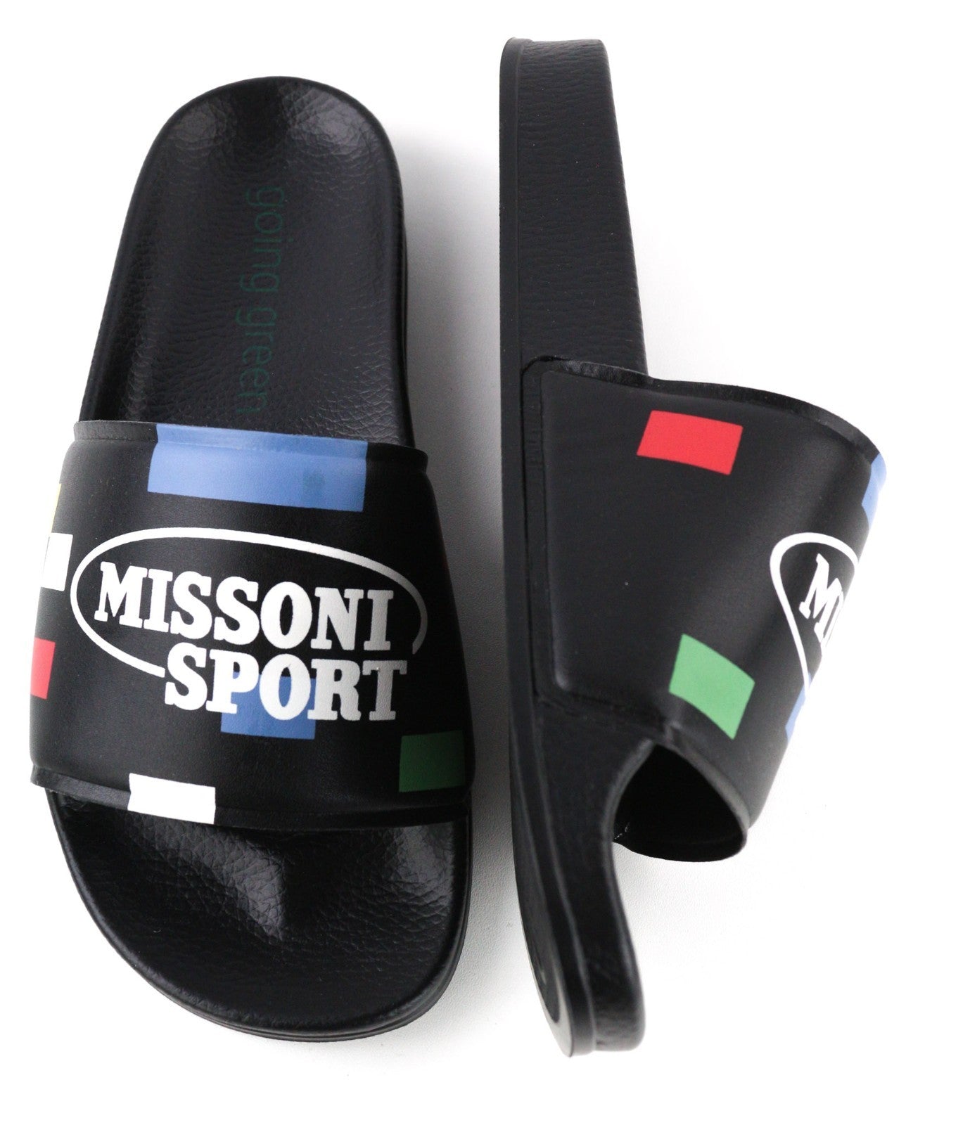 ACBC X MISSONI SHMISPSP „Pixel Pool Slide“ unisex basutės su raišteliais ir raštuotu padu, 39 dydis 