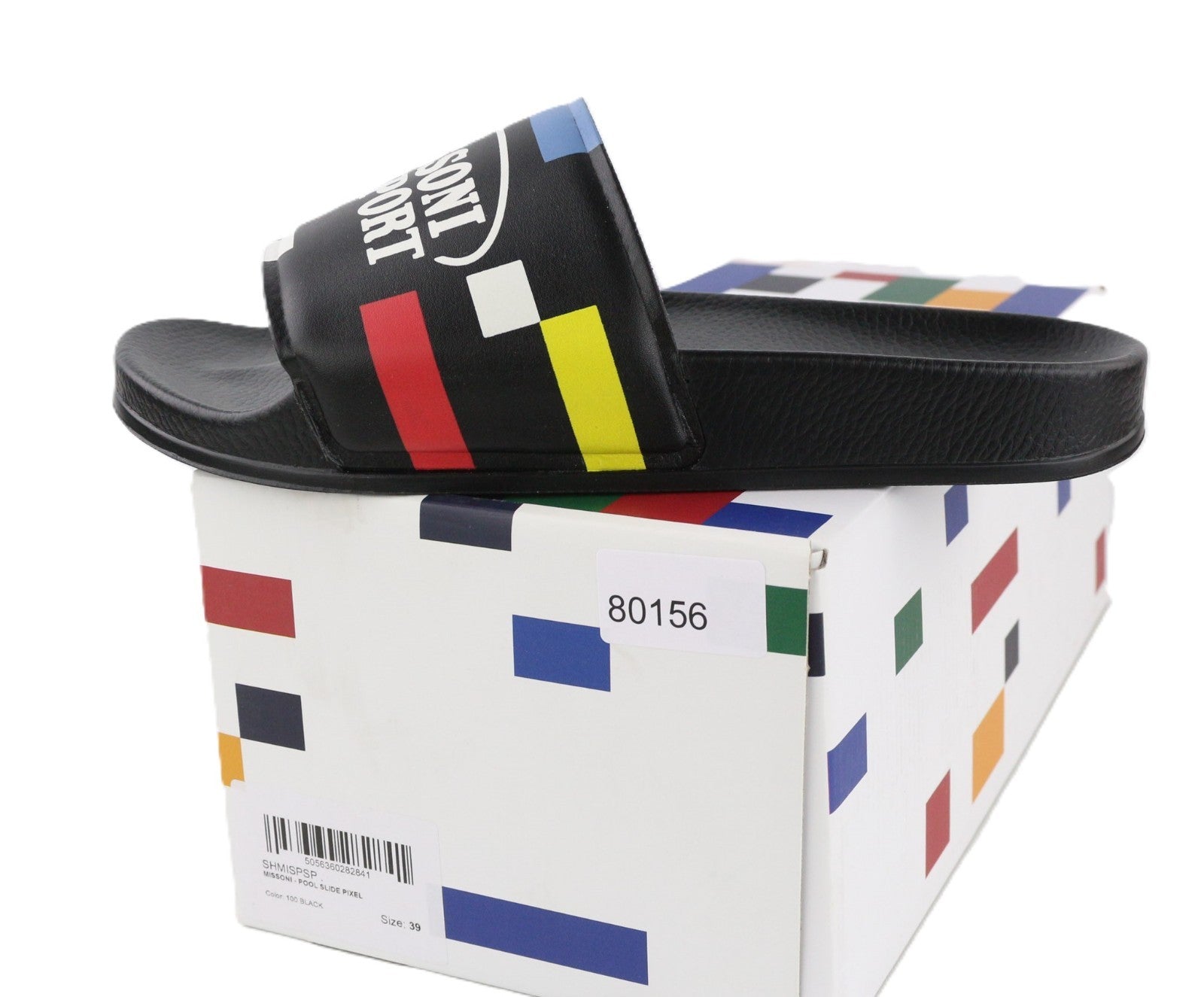 ACBC X MISSONI SHMISPSP „Pixel Pool Slide“ unisex basutės su raišteliais ir raštuotu padu, 39 dydis 