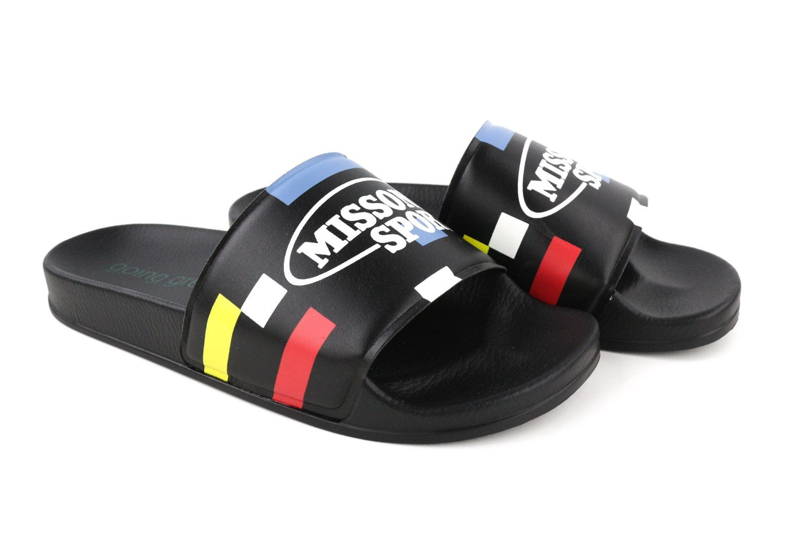 ACBC X MISSONI SHMISPSP „Pixel“ baseino šlepetės unisex basutės, 40 dydžio, margintos, didelės išvaizdos 