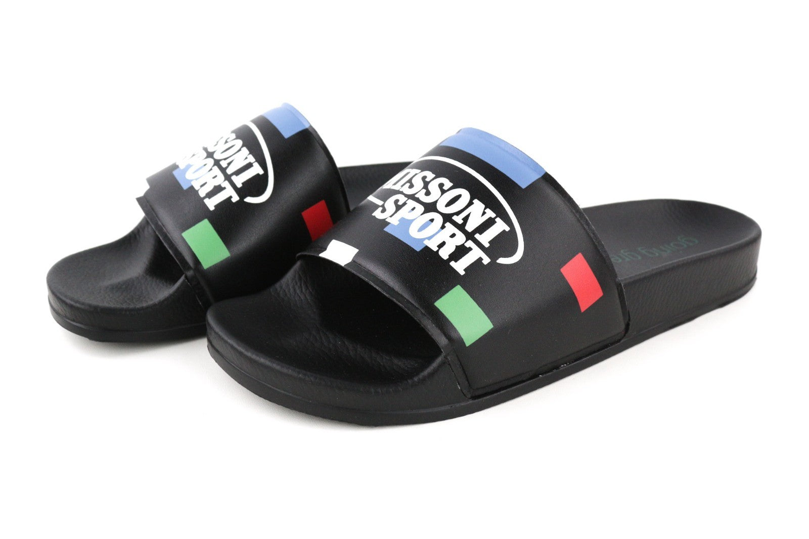 ACBC X MISSONI SHMISPSP „Pixel“ baseino šlepetės unisex basutės, 40 dydžio, margintos, didelės išvaizdos 